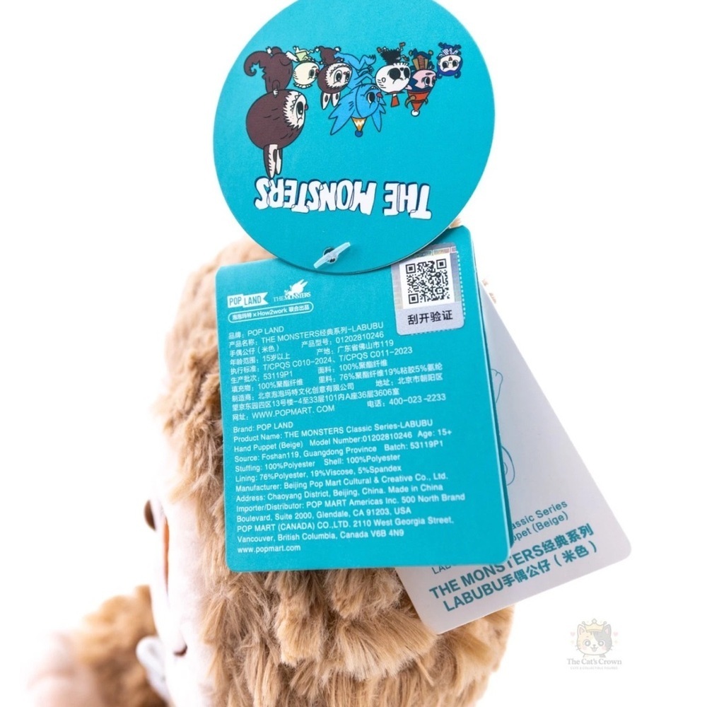 POP MART POP LAND LABUBU              Hand Puppet - Picture 4 of 9
